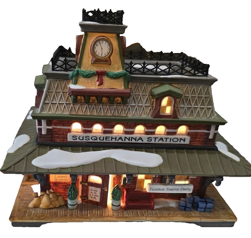 Dept 56 New England Village Susquehanna Station House Only 56624 Retired 2000